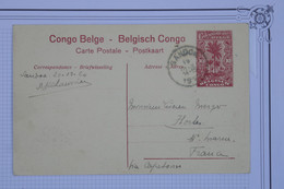 AT6 CONGO BELGE  BELLE  CARTE  1936  PETIT BUREAU SANDON? POUR HORDES  + + +AFFRANCH.INTERESSANT - Covers & Documents