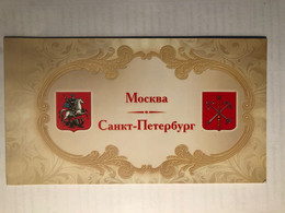 RUSSIA, 2012, Booklet Coat Of Arms, Moscow - St Petersburg - Collections