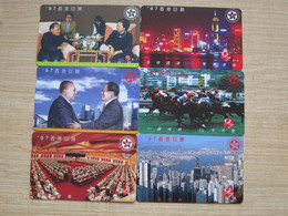 Private Issued Autelca Phonecard,Hong Kong Return To China, Series I, Set Of 6,mint - Hongkong