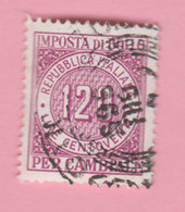 ITALIA Fiscali Reveneu Tax Bollo Cambiali - 120 Lire Usato - Revenue Stamps