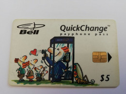 CANADA CHIP  Card $ 5,00  BELL/ PHONEBOOTH /   USED CARD  **9214** - Canada