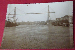 NANTES 44 -  CARTE PHOTO VUE  DU PONT TRANSBORDEUR - Places