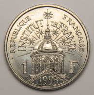 1 Franc Institut De France, 1995, Nickel - V° République - 1 Franc