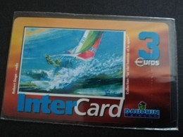 ST MARTIN  INTERCARD  ROBERT DAGO VOILE        3 EURO /   INTER 132 / MINT CARD    ** 9251 ** - Antille (Francesi)