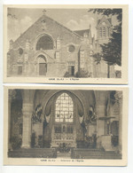 Lot De 2 CPA 44 LEGÉ - L'Église - Intérieur De L'Église - Legé