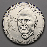 1 Franc Jacques Rueff, 1996, Nickel - V° République - 1 Franc