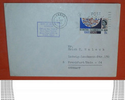 GB UK 406 ITU 100 Jahre - Queen -- Schiffspost - CITY Of EXETER - London 10.12.1965  -- Brief Cover (2 Foto)(37744) - Maritime