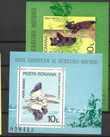 Romania Mnh ** Very Fine 1980 27,50 Euros Perf And Imperf Animal Bear Bird - Blocks & Sheetlets