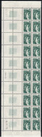 SABINE DE GANDON - 0.05c - N°1964 - BLOC 20 TIMBRES BAS DE PAGE - COIN DATE - DU 6-11-1979 - NUMERO DE PLANCHE. - 1970-1979