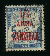 ZANZIBAR - BUREAU FRANCAIS - YT TAXE 1 - TIMBRE OBLITERE - Oblitérés