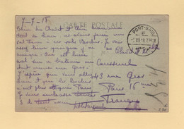 Port Said - F - 1918 - Carte En Franchise Destination France - Briefe U. Dokumente