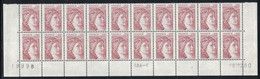 SABINE DE GANDON - 0.60c - N°2119 - BLOC DE 20 - BAS DE FEUILLE - COIN DATE - DU 4-12-1980. - 1970-1979