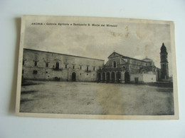 ANDRIA COLONIA AGRICOLA E SANTUARIO S MARIA DEI MIRACOLI  VIAGGIATA  COME DA FOTO  IMMAGINE OPACA FORMATO PICCOLO - Andria