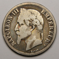 2 Francs Napoléon III, Tête Laurée, 1870 A (Paris), Argent- Second Empire - 2 Francs