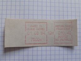 Paris 21 12, Rue Castex 75004 - 01-03-84 - G1 PC 75621 Tarif 10.40 - 1981-84 LS & LSA Prototypes