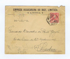 C15 C9) Portugal D. Carlos I 25 Reis LISBOA > LISBOA  1906 "Empreza Assucareira Do Buzi, Limitada" - Lettres & Documents