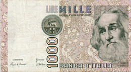 ITALIA 1000 LIRE 1988  P-109  Circ. - 1000 Lire