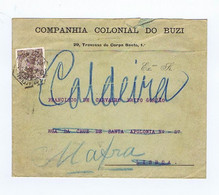 C15 C10) Portugal D. Manuel II 25 Reis LISBOA > MAFRA  1910 "Companhia Colonial Do Buzi" - Covers & Documents
