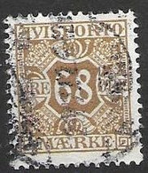 Denmark Back Of The Book VFU 32 Euros 1907 (good Perf On Top, Cancelled) - Dienstzegels