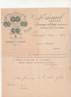 76-Pommel...Producteur, Spécialité De Fromages à La Crème....Gournay-en-Bray...(Seine-Maritime)...1902 - Alimentos