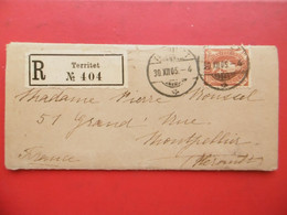 SUISSE LETTRE RECOMANDE TERRITET 1905 AVEC PHOTO MIGNONETTE VACHOUX Succr DE POTTERAT - Lettres & Documents
