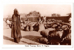 Veiled Touaregs - Bornu - Nigeria - édit. C.M.S. Bookshop  + Verso - Nigeria
