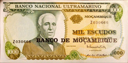 Mozambique 1000 Escudos 1972  Unc Z Replacement - Mozambique