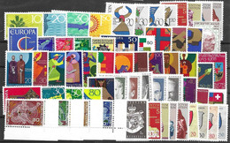 Liechtenstein Mnh ** Vast Collection Complete Sets From 60ths LOW START Over 60 Stamps - Verzamelingen