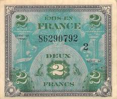 22-1851 : BILLET 2 FRANCS  EMIS EN FRANCE - 1944 Flagge/Frankreich