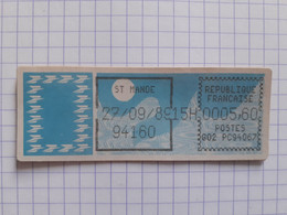 ST Mandé 94160 - 27-09-89 - G02 PC94067 Tarif 5.60 - Impression Encre Noire - 1985 « Carrier » Papier