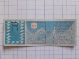 Paris Bastille 75004 - 24-08-88 - G1 PC75621 Tarif 77.10 R PU3328 - 1985 « Carrier » Papier