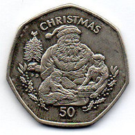 GIBRALTAR, 50 Pence, Copper-Nickel, Year 1999, KM #866 - Gibraltar