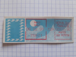 Paris Soult 75571 - 06-02-91 - G02 PC75732 Tarif 3.80 - 1985 Papier « Carrier »