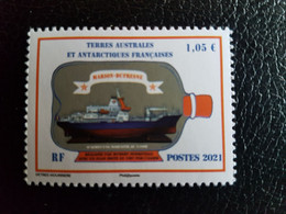 Fsat 2021 Taaf Antarctic Marion Dufresne Bottle Boat Ship Barca Boot Bouteille 1v Mnh - Ungebraucht