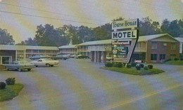 Charleston West Virginia, Towne House Motor Lodge & Restaurant C1960s/70s Vintage Mini Postcard - Charleston