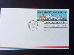 USA UNITED STATES 1967 POSTCARD WORLD JAMBOREE IDAHO 04-08-1967 VERENIGDE STATEN AMERICA SCOUTING - 1961-80