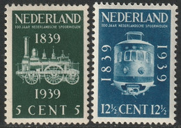 Netherlands 1939 Sc 214-5 NVPH 325-6 Pays-Bas Yt 325-6 Set MLH* - Nuevos