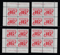 CANADA 1973 POSTAGE DUES SECOND ISSUE UNITRADE J37 4 CB MNH - Impuestos