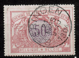Chemins De Fer TR 35, Obliteration Centrale BEERINGEN, Superbe, R.R.RARE - 1895-1913