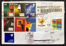 PORTUGAL, Registered Circulated Cover To ERITREA,  « Return To Sender », « Europa Cept 2004 », 2021 - Covers & Documents