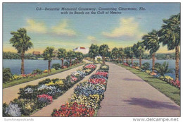 Florida Clearwater Memorial Causeway 1939 Curteich - Clearwater