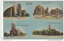 Texas Amarillo Polk Street Methodist First Baptist Sacred Heart & Central Presbyterian Church - Amarillo