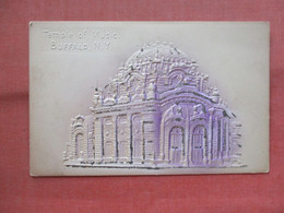 Glitter Added. Embossed. Temple Of Music.     Buffalo New York > Buffalo     ref 5548 - Buffalo