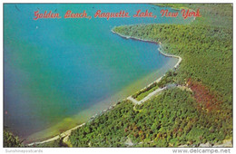 New York Racquette Lake Golden Beach Aerial View 1970 - Adirondack