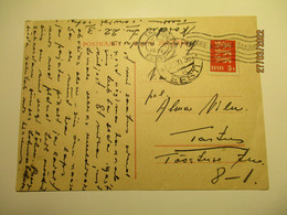 ESTONIA 1930 TALLINN TO TARTU Nõudke Kodumaa Saadusi Cancel  Postcard  ,0 - Estonia