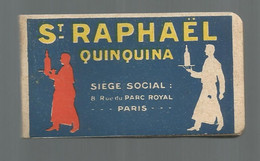 Publicité, Carnet , ST RAPHAEL Quinquina ,Paris , 2 Scans , Vierge, Frais Fr 2.95 E - Advertising