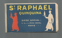 Publicité, Carnet , ST RAPHAEL Quinquina ,Paris , 2 Scans , Vierge, Frais Fr 2.95 E - Publicidad