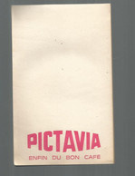 Publicité, Carnet , PICTAVIA , Enfin Un Bon Café , Poitiers , Vierge, Frais Fr 2.55 E - Advertising