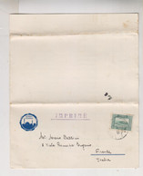 TURKEY 1933   GALATA ISTANBUL Nice Printed Mater Cover To Italy - Briefe U. Dokumente