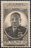 Détail De La Série - Gouverneur - Général Félix Eboué Obl. Saint Pierre Et Miquelon N° 323. - 1945 Gouverneur-Général Félix Éboué